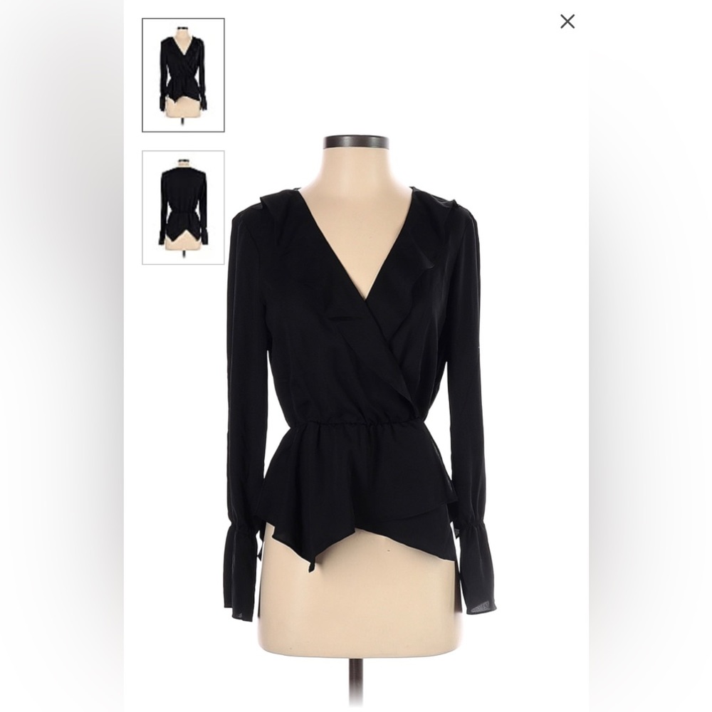 Bcbgmaxazria peplum top